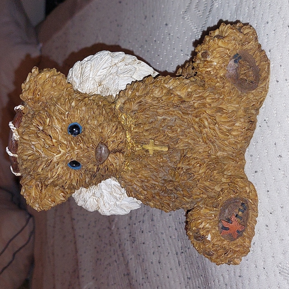 Vintage Guardian Angel Bear Money Bank